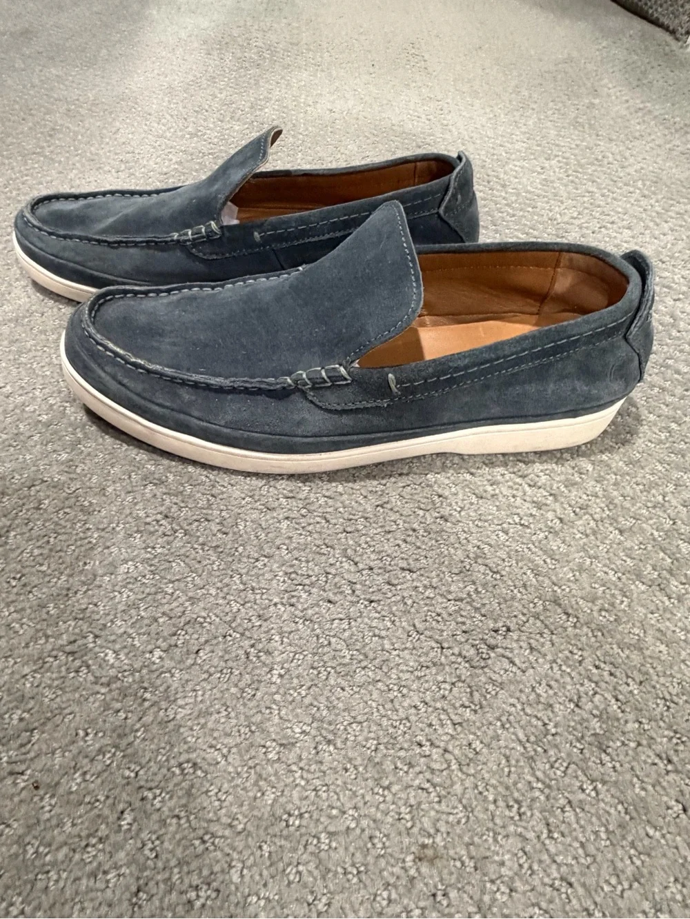 FRYE Men's Slip-On Suede Casual Shoes - Blue size 11